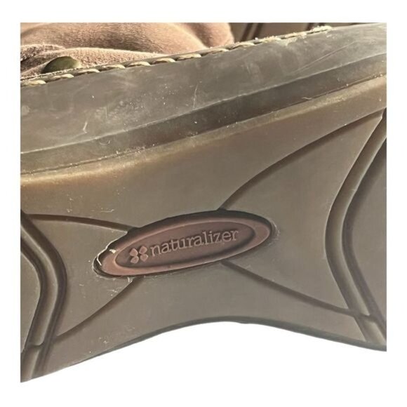 Naturalizer suede tan winter boots  rubber sole mid calf wide Size 10 - Picture 7 of 16